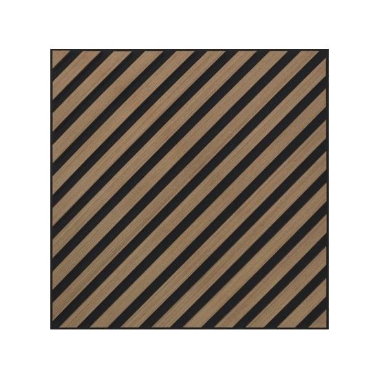 Επένδυση τοίχου 3D Wall Acoustic Panel Chocolate Diagonal