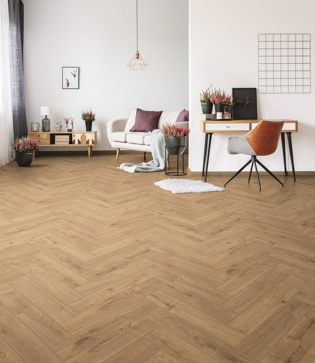 Laminate Herringbone K326 8mm AC5 / CL.33 V4