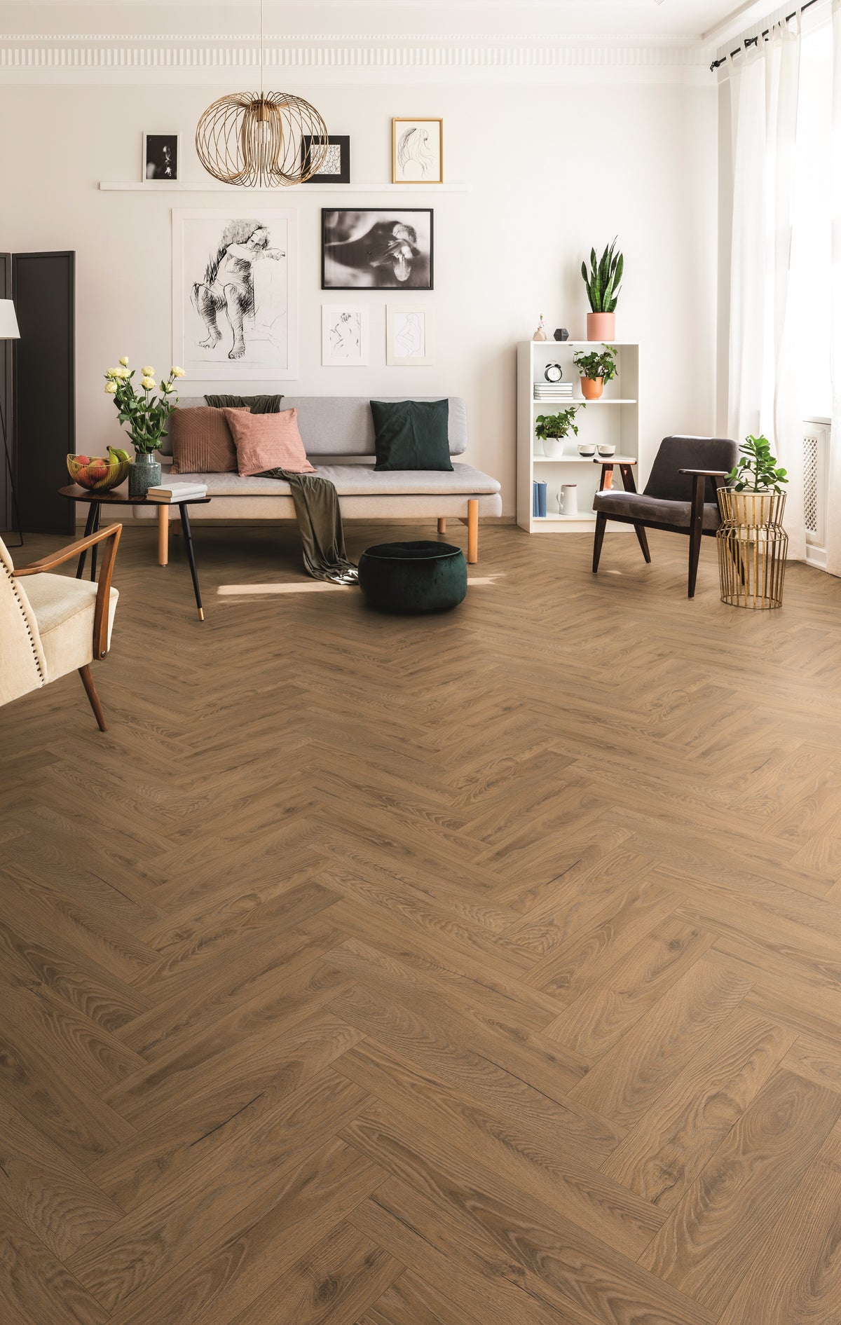 Laminate Herringbone K476 8mm AC5 / CL.33 V4